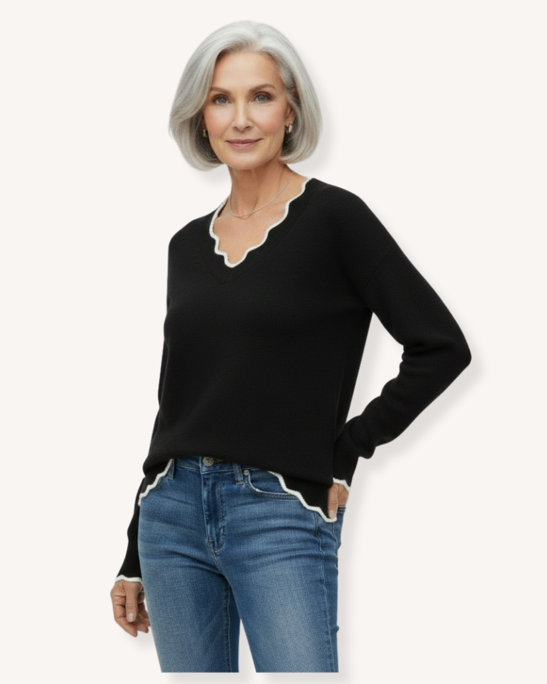 Clara Scallop Sweater