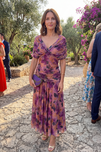 Off-Shoulder Floral Maxi Dress