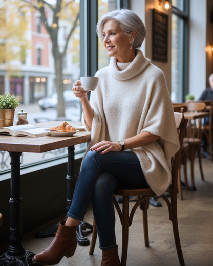 Elena Poncho Sweater