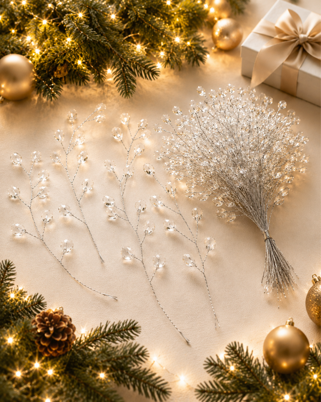 Crystal Drop Christmas Tree Branches